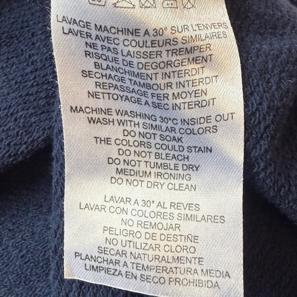 Eden Park Mens Navy Blue 1/4 Zip Cotton Pullover Sweatshirt 3XL 94MAISWE0029 - Picture 8 of 8